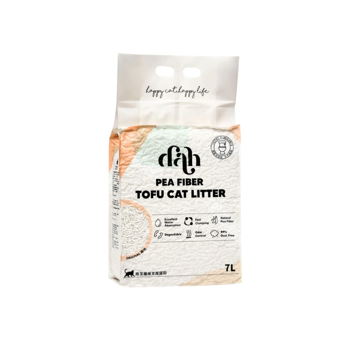 Dah Pea Fiber Tofu Cat Litter 7L | Strip Tofu Litter