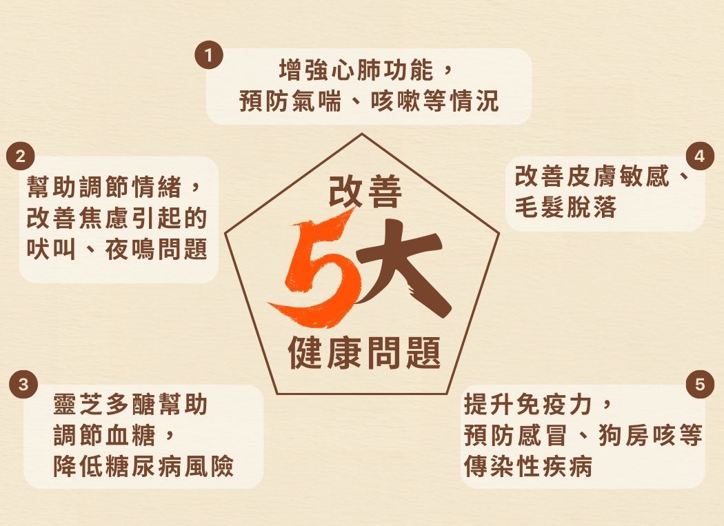 Cosset 靈芝蟲草老年犬專用配方 80粒